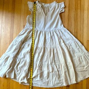 Flax colored tiered dress. Size medium.